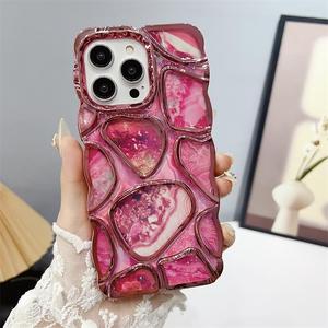 เคสโทรศัพท์ชุบโลหะด้วยไฟฟ้ารูปครึ่งวงกลม3D ใหม่พร้อมสไตล์การออกแบบที่ประณีตเหมาะสำหรับ Samsung <span class=keywords><strong>Galaxy</strong></span> S24อัลตร้า - Product Image 5