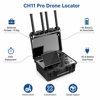 Système de détection d'identification à distance pour la sécurité en basse altitude, portable, avec écran 10,1 pouces, suivi passif multi-cibles en temps réel et carte électronique