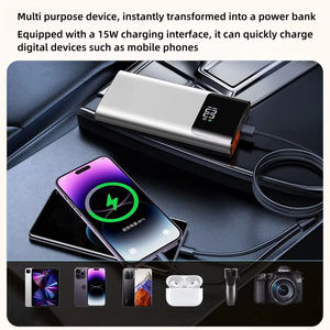 Démarreur de <span class=keywords><strong>Voiture</strong></span> 12V 10000mAh 1500A de Pointe, Booster de <span class=keywords><strong>Batterie</strong></span> Portable pour Véhicules Essence et Diesel 12V, Power Bank avec Lumière LED - Product Image 6