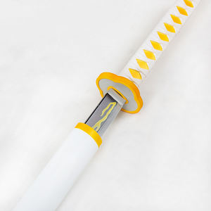 Modello in PU di Alta Qualità della Lama Nichirin Gialla di Zenitsu Agatsuma da <span class=keywords><strong>Demon</strong></span> <span class=keywords><strong>Slayer</strong></span>, Prop per Cosplay, Ornamento da Collezione, Regalo - Product Image 2