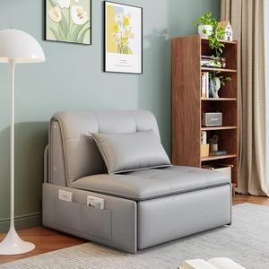 Sofá Cama Plegable de Cuero de Lujo Moderno, Venta al por Mayor de Fábrica, con Almacenamiento, Sofá Eléctrico para Dormitorio y Sala de Estar - Product Image 4