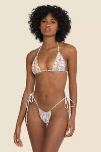 Индивидуальный купальник, женский купальник OEM, Лидер продаж, купальные костюмы с принтом на заказ, бикини из двух частей с открытой спиной - Product Image 5