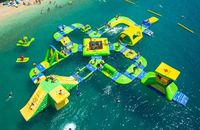 Parc aquatique gonflable géant en PVC pour adultes, obstacles flottants, maison de sport, piscine de mer, personnalisable, installation facile, usage commercial, château amusant
