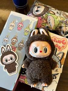 100% 정품 라부부 시크릿 ID 에디션 V1 V2 V3 - 흥미로운 마카롱 해브 시트 빅 에너지 플러시 PVC 히든 피규어 캐릭터 - Product Image 3