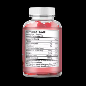 Gomitas de Biotina Orgánicas, Suplemento Vegano a Base de Hierbas para la Belleza y el Control de Energía, Natural, 60 Unidades para Hombres - Product Image 3