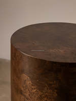 Table console moderne en bois Vernier en tabac avec socle pour meubles de salon de maison ou d'hôtel