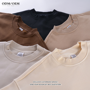 Sudadera con Capucha Oversize de Forro Polar para Hombre, Personalizada, 345G GSM, de Invierno, con Hombros Caídos, Lisa, OEM para Sudadera - Product Image 5