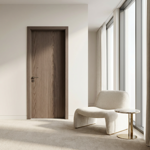 Porte intérieure en bois acoustique personnalisée 35 dB avec membrane PVC étanche pour salle <span class=keywords><strong>de</strong></span> bain, chambre, salon et projets à grande échelle - Product Image 1