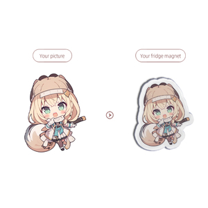 Magnete per Frigorifero in Acrilico Personalizzato con Glitter Scintillanti, Magneti Animati per Frigorifero, Stampa Fronte-Retro di Alta Qualità - Product Image 2