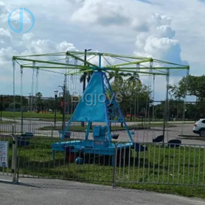 2025 nuevo diseño Parque de Atracciones paseos Flying Merry Go Round niños columpio Musical para niños y adultos - Product Image 2