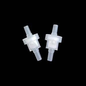 OEM/ODM Medical Spring Check Valve 1/8\" 3.2mm Plastic PP Body Silicone Duckbill One-Way None Return for Water Gas Customizable