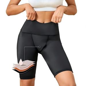 Culotte menstruelle de sport pour <span class=keywords><strong>femme</strong></span>, anti-fuite, flux abondant, 4 <span class=keywords><strong>couches</strong></span>, haute absorption, pour le yoga et l'entraînement - Product Image 1