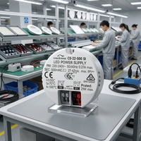 Controlador LED de Corriente Constante Redonda Eaglerise de 5-42W, Fuente de Alimentación Aislada Sin Parpadeo, Alto Factor de Potencia, Certificación CE SAA