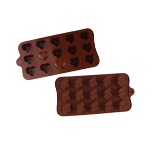 Molde de silicona para Chocolate en forma de corazón, molde para Mousse de pastel de fácil liberación para hornear, utensilios de silicona de grado alimenticio - Product Image 2