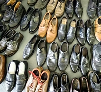 S06 Chaussures en cuir d'occasion pour hommes de haute qualité, tailles et styles variés, vente en gros de chaussures de seconde main