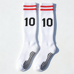 Chaussettes de football haute performance <span class=keywords><strong>pour</strong></span> matchs de lycée – Fil double couche premium, résistantes à l'usure, échantillon gratuit, lettres personnalisables - Product Image 2