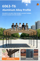 Auvent de toit en arc, tente tunnel pliable et rétractable, réglable et portable, pour restaurant en extérieur