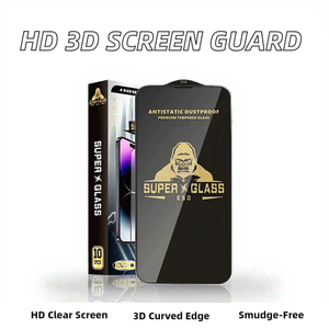 Protector de pantalla de vidrio templado HD Clear 3D de alta calidad para <span class=keywords><strong>iPhone</strong></span> 16/15/14/<span class=keywords><strong>13</strong></span> Pro MAx Anti Static Toughened <span class=keywords><strong>Gorilla</strong></span> <span class=keywords><strong>Glass</strong></span> - Product Image 2
