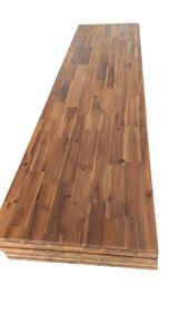 Tablero articulado de dedo de madera de acacia Estantes flotantes de mesa de encimera de madera de color aceite para decoración del hogar - Product Image 6