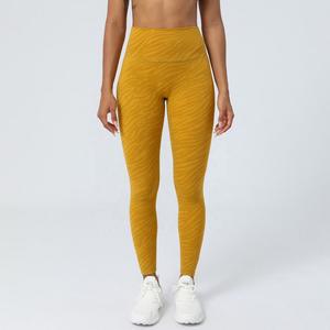 Leggings zébrés personnalisés Leggings froissés aux fesses Pantalons de yoga Collants taille haute Leggings pour femmes - Product Image 4