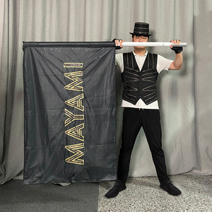 Mayami <b>Light</b> Up Flag Double Sided <b>LED</b> Polyester Banner Aluminum Pole Cheering Props For <b>Bars</b> Nightclubs - Product Image 2