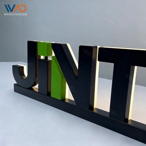 Letrero LED Personalizado para Escritorio, Letrero de Mesa, Letrero Publicitario para Mostrador, Letrero Acrílico <span class=keywords><strong>con</strong></span> Logotipo, Letrero <span class=keywords><strong>con</strong></span> Letras Acrílicas para Interiores - Product Image 2