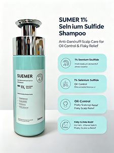 SUEMER Shampoo Antiforfora al 1% <span class=keywords><strong>di</strong></span> <span class=keywords><strong>Solfuro</strong></span> <span class=keywords><strong>di</strong></span> <span class=keywords><strong>Selenio</strong></span> 300ml, Controllo Oleosità, Cura del Cuoio Capelluto Pruriginoso e Scamosciato - Product Image 2