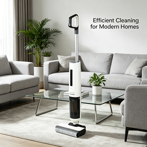Aspiradora Inteligente con Cepillo Autolimpiante para Limpieza de Salas de Estar, Funcionamiento Continuo de 35 Minutos, Limpiador de Pisos Húmedos y Secos, para Alfombras y Pisos del Hogar - Product Image 1