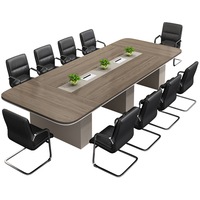 Ensemble de mobilier de bureau : table de conférence, table de réunion, tables et chaises de conférence modernes et minimalistes