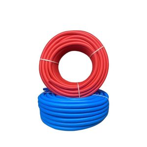 Tuyau en caoutchouc industriel EPDM antidéflagrant pour oxygène et acétylène, 10 mm, rouge et bleu, pour machine de découpe, 28 mètres - Product Image 1