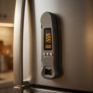 Herstellerdirekt: Digitales Steak-<span class=keywords><strong>Thermometer</strong></span> mit Timer und Sofortanzeige für Fleisch, BBQ, Süßigkeiten, Truthahn und Grill - Product Image 5