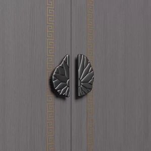 Maniglia <span class=keywords><strong>per</strong></span> Porta d'Ingresso a Foglia di Loto, Finitura Bronzo Anticato, <span class=keywords><strong>per</strong></span> Ville di Lusso, Grandi Porte in Legno e Vetro, Grado Architettonico - Product Image 6