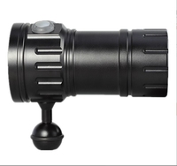 Lampe de plongée rechargeable SST40 LED, étanche, 18650/21700 IP68, torche de pêche sous-marine pour pêcheurs