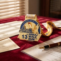 Médaille en émail argenté scintillant, fabrication OEM/ODM directe usine, en alliage de zinc moulé sous pression, personnalisée, avec ruban de sensibilisation sur le thème des chaussures, pour récompense sportive