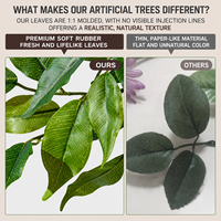 Arbre artificiel Ficus pleureur de simulation sur mesure pour projets commerciaux, aménagement intérieur et paysager