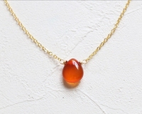 Collier en cornaline unisexe en cristal naturel avec chaîne à maillons en acier inoxydable bijoux pour cadeau en gros