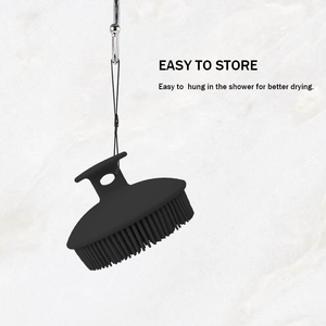 Vendita calda in <span class=keywords><strong>Silicone</strong></span> nero spazzola per il corpo detergente per doccia e <span class=keywords><strong>spugna</strong></span> da <span class=keywords><strong>bagno</strong></span> per esfoliante e rilassante - Product Image 3