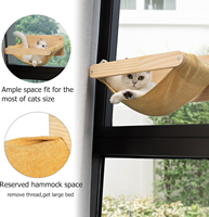 Hamac de fenêtre pour chat avec deux étagères et un griffoir, support mural pour fenêtre, idéal pour chats d'intérieur
