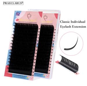 RTS PR010 Etiqueta privada Extensiones <span class=keywords><strong>de</strong></span> <span class=keywords><strong>pestañas</strong></span> 8-15mm <span class=keywords><strong>Pestañas</strong></span> individuales hechas <span class=keywords><strong>a</strong></span> mano Negro mate Natural Largo - Product Image 1