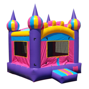 Castillo inflable púrpura para niños, casa hinchable para saltar de 13x13 - Product Image 6