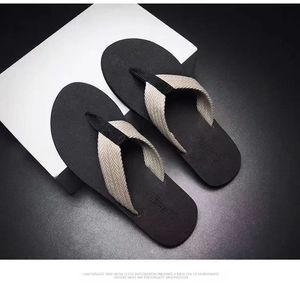 Dép lê nam đế bằng thân thiện với môi trường, quai vải cotton, đế EVA, bán buôn, số lượng đặt hàng tối thiểu thấp, dép lê nam - Product Image 2