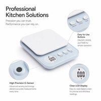 Balance de cuisine numérique intelligente et précise, mesure en grammes et en onces, pour la préparation de repas sains, compacte, durable, étanche