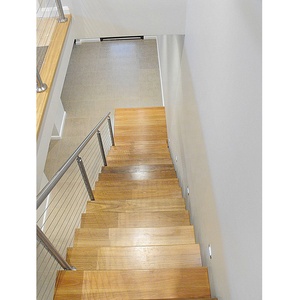 Cầu Thang Gỗ Thiết Kế Hiện Đại VIKO Thép Nhẹ Mono Stringer Với Cầu Thang Lan Can Kính - Product Image 5