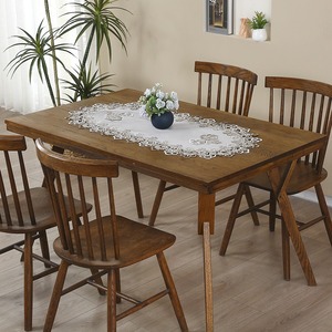 Camino <span class=keywords><strong>de</strong></span> <span class=keywords><strong>Mesa</strong></span> <span class=keywords><strong>de</strong></span> Ganchillo con Diseño Floral, Centro <span class=keywords><strong>de</strong></span> <span class=keywords><strong>Mesa</strong></span> para Bodas, Encaje Blanco Bordado, Decoración Rectangular para <span class=keywords><strong>Mesa</strong></span> - Product Image 2