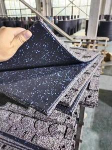 <span class=keywords><strong>Tapis</strong></span> de sol en caoutchouc insonorisé et absorbant les chocs <span class=keywords><strong>Tapis</strong></span> de tir silencieux et antidérapant <span class=keywords><strong>Tapis</strong></span> adapté à la salle de sport - Product Image 4