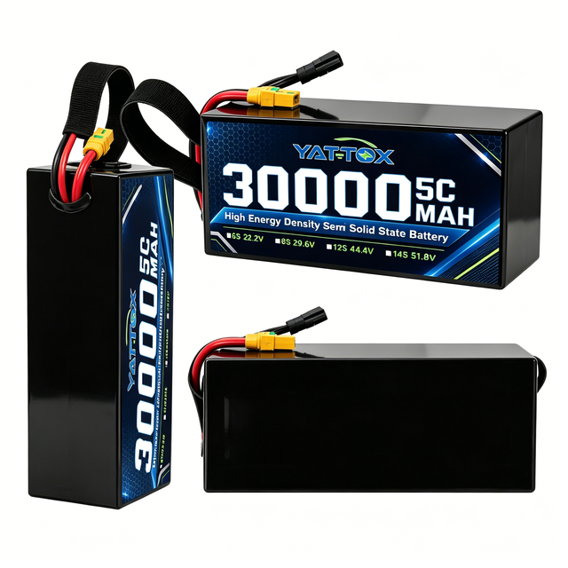 High Energy Density Semi-Solid Graphene LiPo Battery Pack 30000mAh 14S 210Wh/kg 500 Cycles for Drone