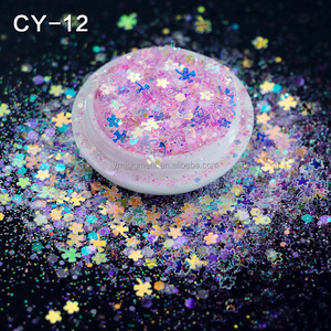 Paillettes en vrac personnalisées en forme d'étoile, de lune, de feuille et de lettres, à paillettes irrégulières et épaisses pour la résine, les gobelets, l'artisanat et les sapins de Noël - Product Image 2