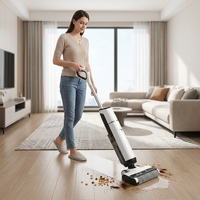 Nettoyeur de sols humides et secs avec aspirateur et serpillière à rouleaux, laveuse de sols commerciale, serpillière électrique, aspirateur, nettoyeur de tapis, appareil ménager