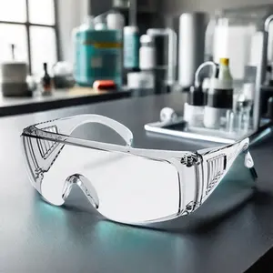 Medical Anti-Fog Clear Lens Safety Glasses Shutters Design Scratch Resistant Goggles Eye Protection