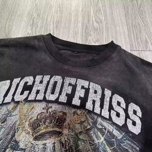 เสื้อยืดแขนสั้นทรงโอเวอร์ไซส์ ผ้าคอตตอน 100% พิมพ์ลายดิจิทัลคุณภาพสูง สไตล์ฮิปฮอป สำหรับทุกเพศ - Product Image 4